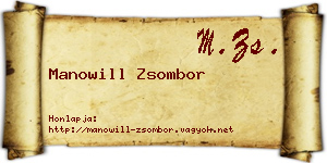 Manowill Zsombor névjegykártya